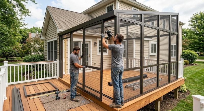 Enclosed Deck Installation in Longmont, CO