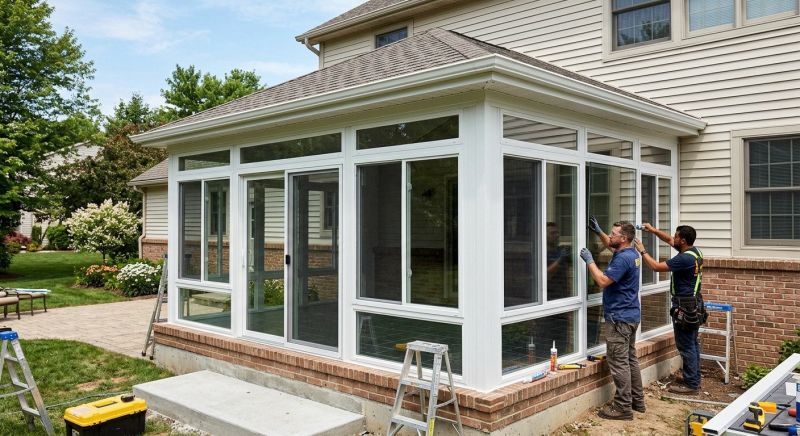 Sunroom Addition Construction in Longmont, CO